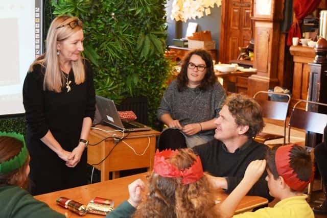 Dave Eggers speaks to charity founder Deborah Bullivant and hears about childrens’ experiences at Grimm and Co.