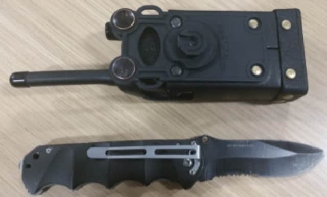 A knife seized as part of Operation Alligator.