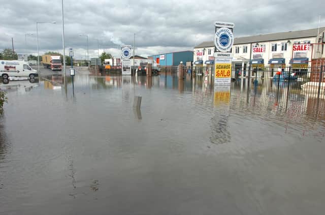 Flooding on June 26, 2007 near Parkgate