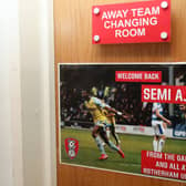 The message from the Millers on the dressing-room door for Semi Ajayi