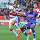 Freddie Ladapo in action against Rovers. Pictures by Kerrie Beddows