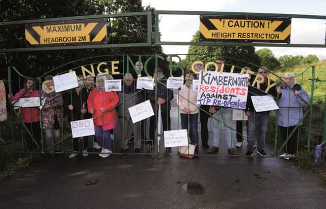 A protest by the action group in September
