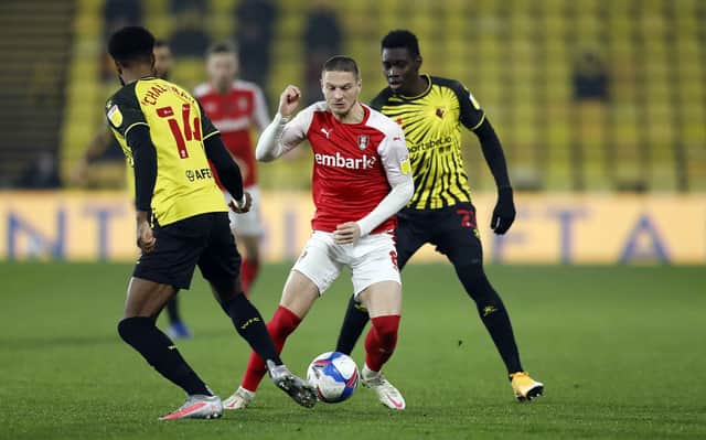 Ben Wiles in action at Watford