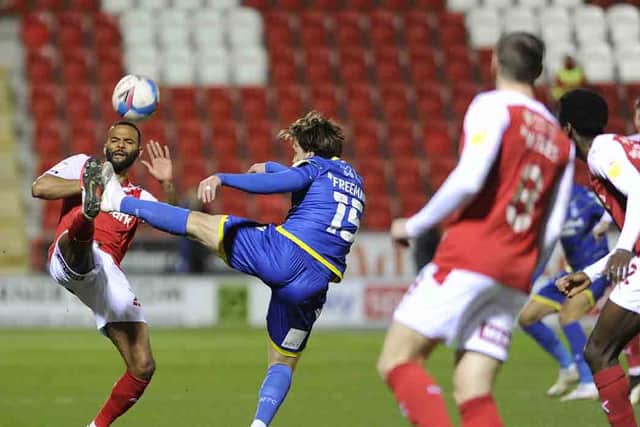 Michael Ihiekwe battles for the Millers against Forest. Picture by Dave Poucher