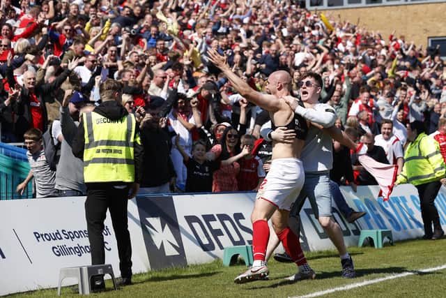 Scenes at Gillingham last year!