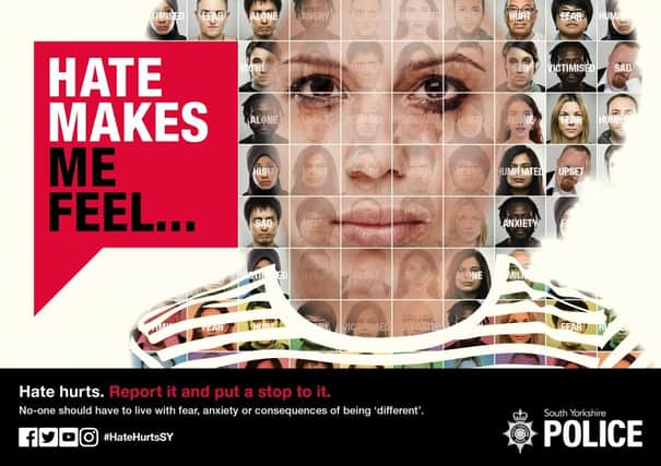 Hate Hurts campaign poster
