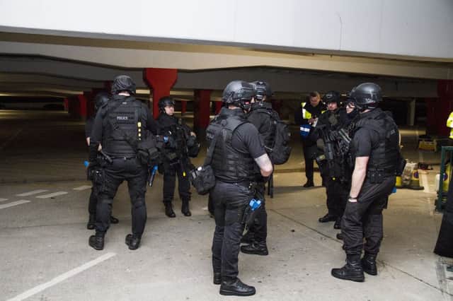 Firearms officers at Meadowhall