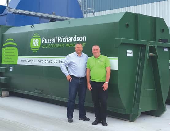 Phil Mott, Bluetree Group supply chain manager, left, with Russell Richardson MD Jonathan Richardson.