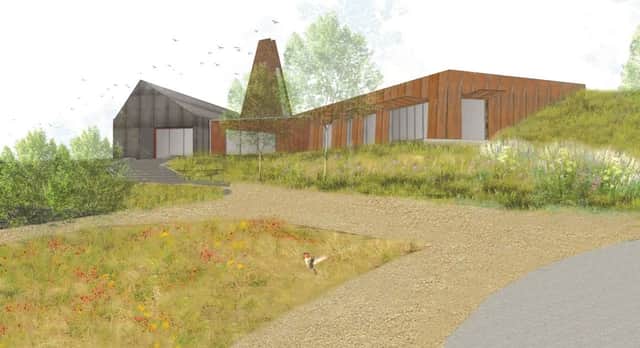 An artist's impression of how the visitor centre could look