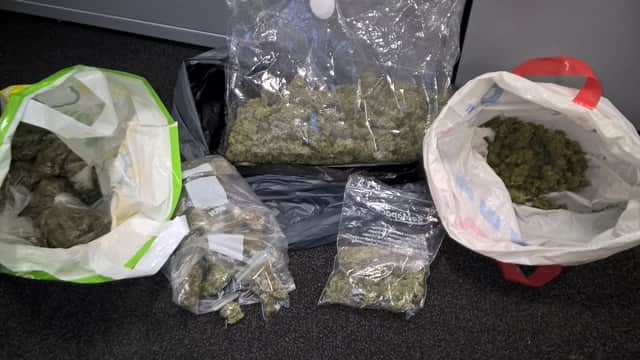 This cannabis haul was found in East Dene