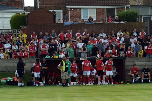 Supporters at the annual Parkgate friendly. Picture by Dave Poucher