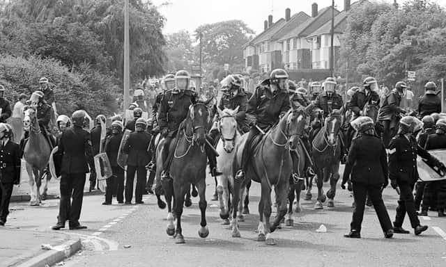 Police and miners clashed at Orgreave in June 1984.