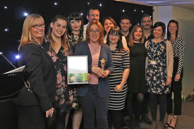 The Ferns Ward team with their quality care award