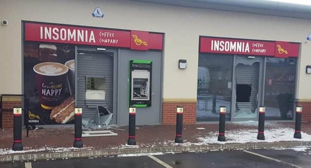Thieves targeted a cash machine in Thurcroft