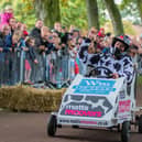 Action from the soapbox derby