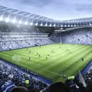 Artist impression of the football pitch