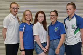 Rotherham Metro swimmers (from left) Mollie Fisher, Lucy Ellis, Abigail Jackson, Grace Russell and Luke Booth.