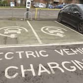Existing electric vehicle charging point, Drummond Street