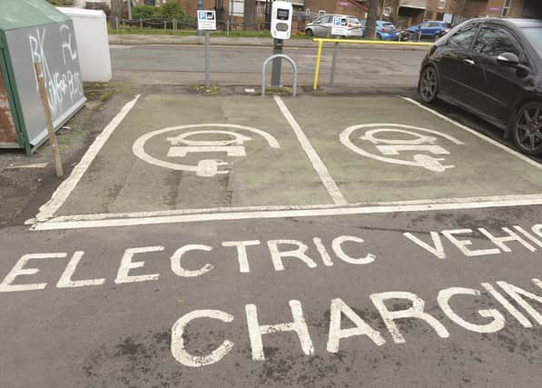 Existing electric vehicle charging point, Drummond Street