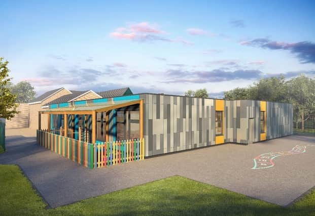 An artist's impression of the new classroom at Harthill.