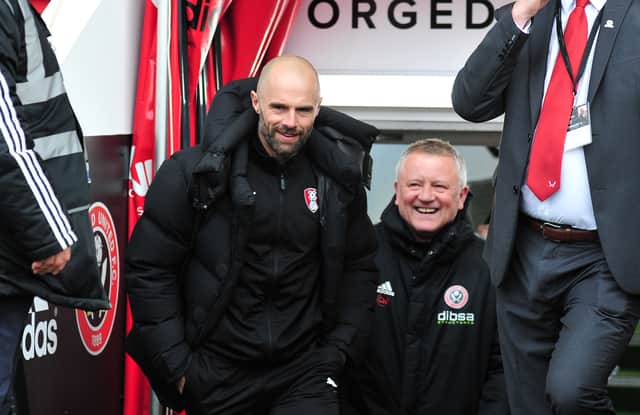 Millers boss Paul Warne and Blades manager Chris Wilder