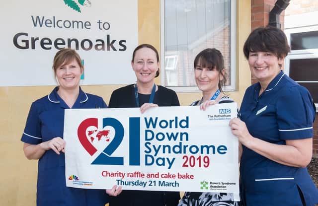 Staff at the Greenoaks unit at Rotherham Hospital are raising awareness for World Down's Syndrome Day.