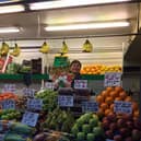 Joanne Wright, manageress of K.D. Davis fruit and vegetable stall