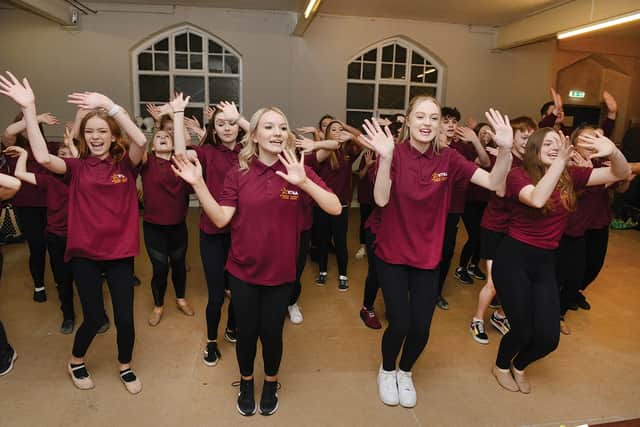 Cast members of Rotherham Teachers' Student Academy's Little Shop of Horrors in rehearsals for their upcoming shows at the Rotherham Civic Theatre.