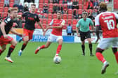 Substitute Dan Barlaser in action against Fleetwood Town. Pictures by Kerrie Beddows