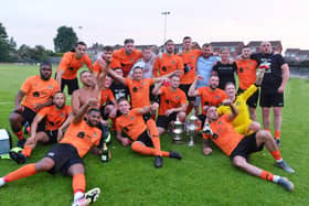 Three Feathers after lifting the Rotherham Charity Cup last year