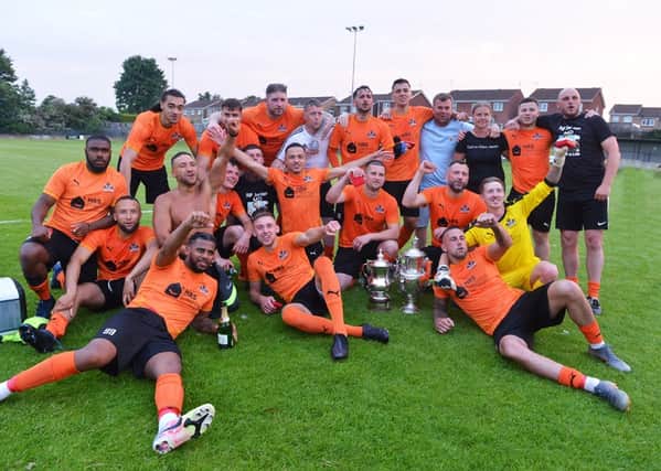 Three Feathers after lifting the Rotherham Charity Cup last year