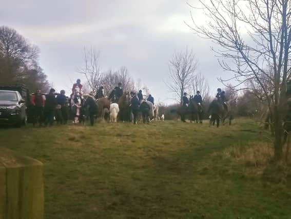 Pictures of the hunt on the Wentworth Estate courtesy of the Sheffield Hunt Saboteurs