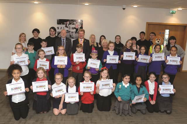 A celebration event was held at New York Stadium for the schools that were awarded the Rotherham Anti-Bullying Award.