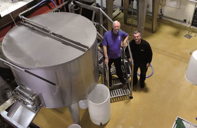 Steve Burns (left) along with Chantry Brewery brewer, Kev Warburton