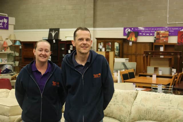 Hellaby shop manager Terri Jacques (left) and warehouse manager Ash Wareham
