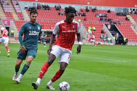 Josh Kayode in action against Middlesbrough. Picture by Kerrie Beddows