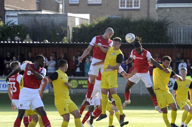 Parkgate in action against Rotherham United a fortnight ago.