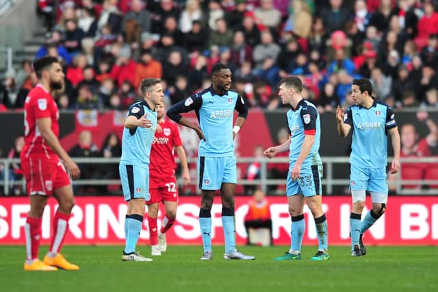 Millers after conceding the only goal of the game at Bristol City