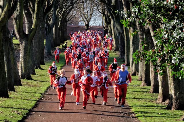 The red-and-white runners in last year's race
