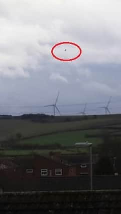 Did you see this "UFO" above the M1 on Christmas Day?