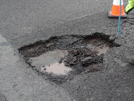 A specialist crew repaired a pothole on the M1 northbound