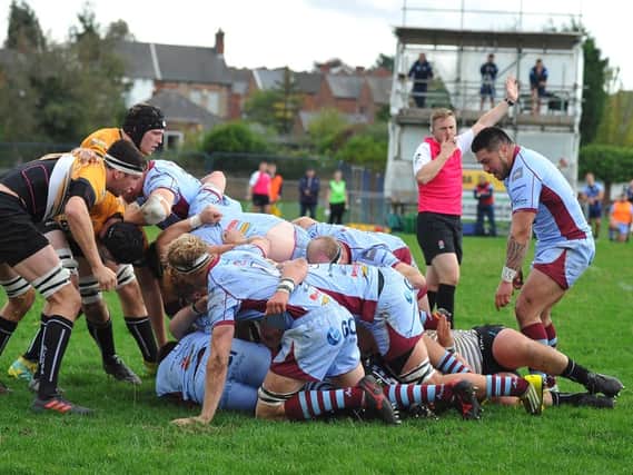 Action from Titans' win over Chinnor at Clifton Lane back in October.