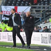 Paul Warne feels the defeat at Pride Park. Pictures by Steve Mettam