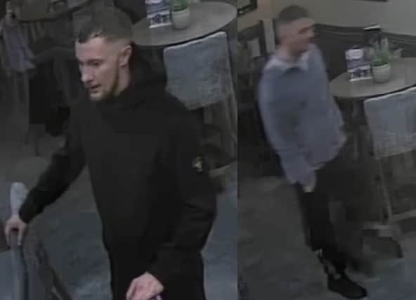 Police would like to speak to the men in these CCTV images