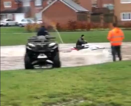 Ross Halley claims this jet ski was seen in a Thurcroft street.