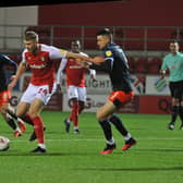 Michael Smith on the ball against Luton. Pictures by Dave Poucher