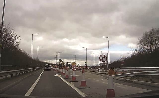 Road works on Aston Bypass