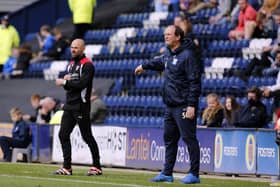 Paul Warne and opposite number Simon Grayson on the touchline at Deepdale. Picture: Jim Brailsford