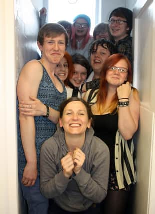Vicky Morris, front, with members of Rotherham Young Writers.