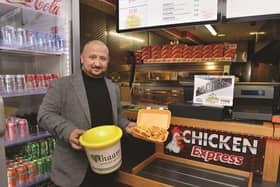 Zaheer Ahmed, owner of Chicken Express, who is feeding the homeless tomorrow